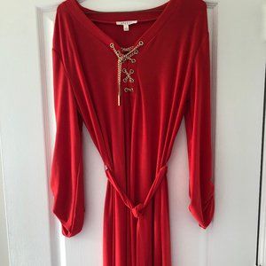 Women's Long Orange Dress